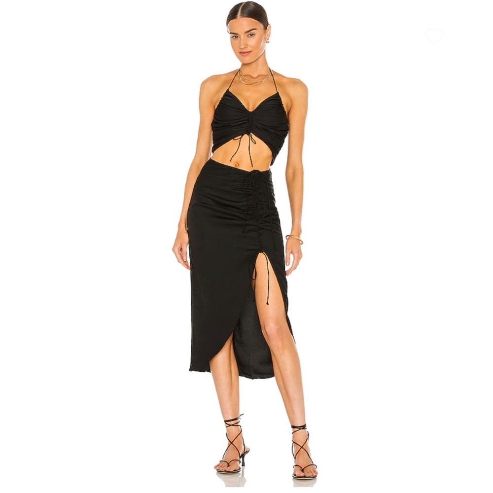 REVOLVE NBD Laraya Midi Skirt in Black Size XL
